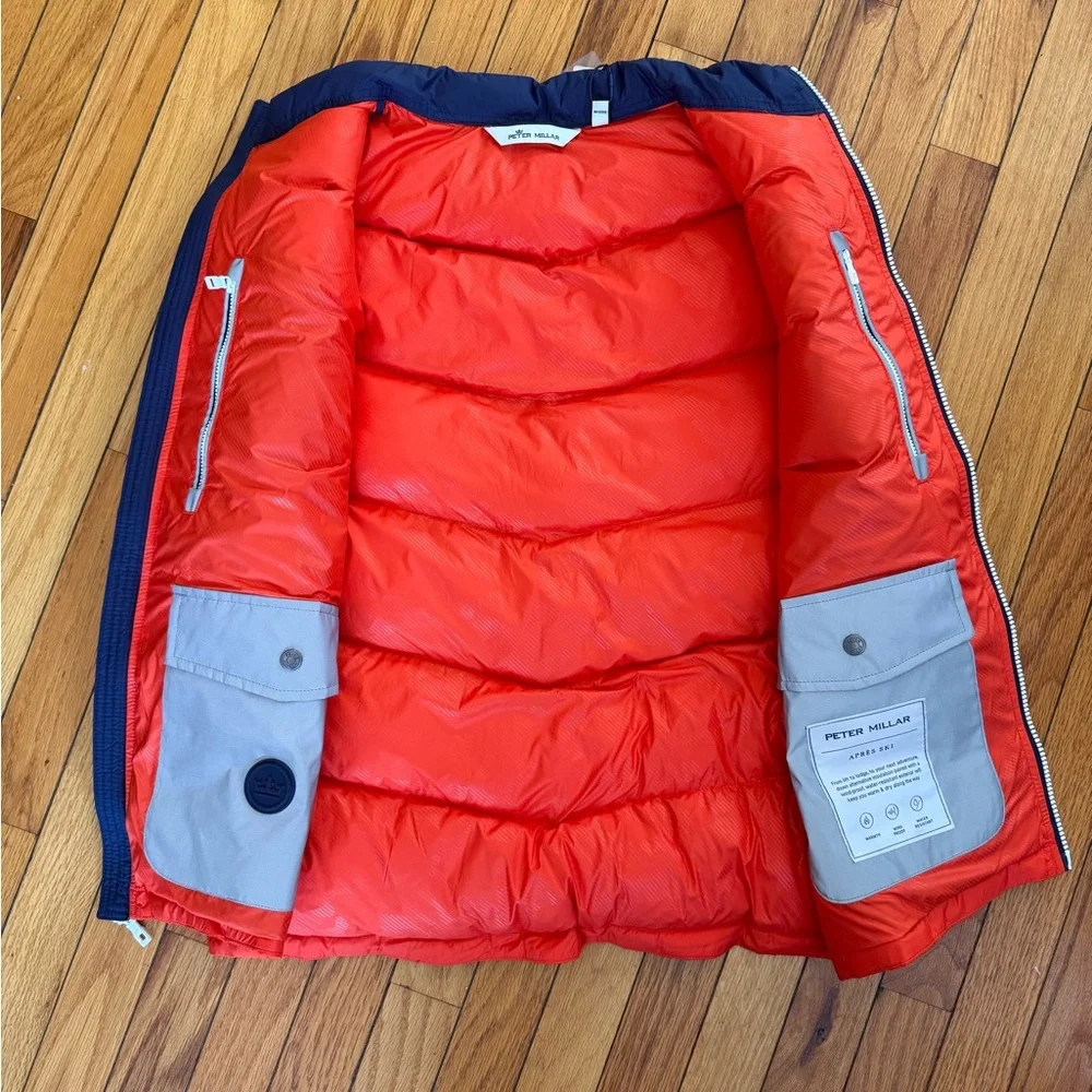 NWT Peter Millar Apres Ski Colorblock Puffer Vest - Picture 3 of 5